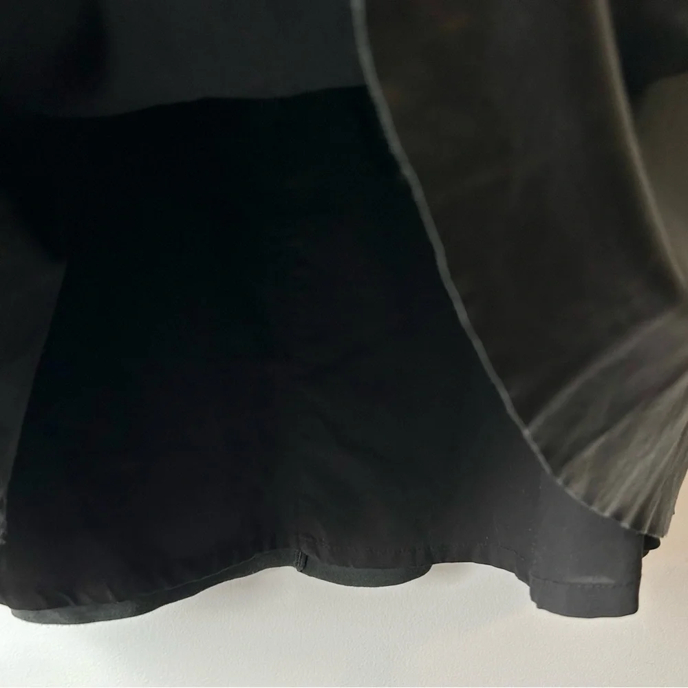 Banana Republic Authentic Leather Short Skirt Black - Picture 7 of 10